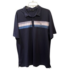 Travis Mathew Golf Polo Shirt with Stripes